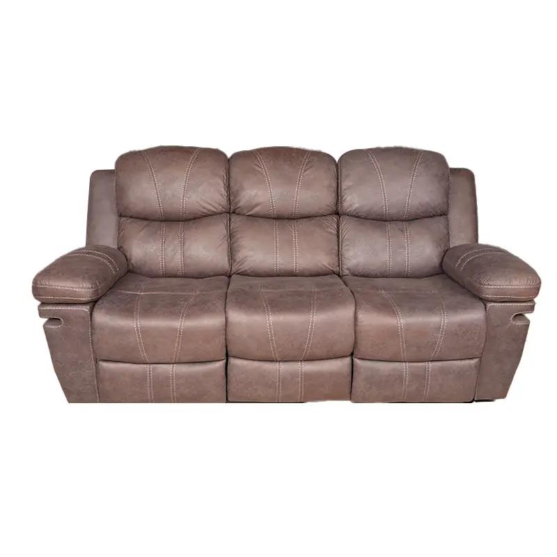 brown leather recliner sofa